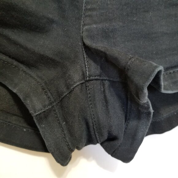 Rue 21 shorts 5/6 decorative eyelet lace up front stretch shortie goth punk - Picture 8 of 15